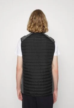 Jack & Jones Multi Bodywarmer Collar Noos - Bodywarmer - Black/Grey Melange -Jack & Jones 8f77805fc5ef4ab681e40b33486c1036