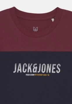 Jack & Jones Junior Edan Blocking O-Neck - T-Shirt Print - Dark Blue -Jack & Jones 8ffc215577b2481c940aa67b0bb7b896