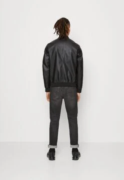 Jack & Jones Jjrocky Bomber - Imitatieleren Jas - Black -Jack & Jones 913f1a019a2340da802f8b81f9d67f7c