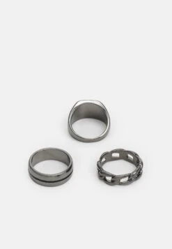 Jack & Jones Jacmix 3 Pack Unisex - Ring - Black -Jack & Jones 917626e679f0491ab32abcd22479d329