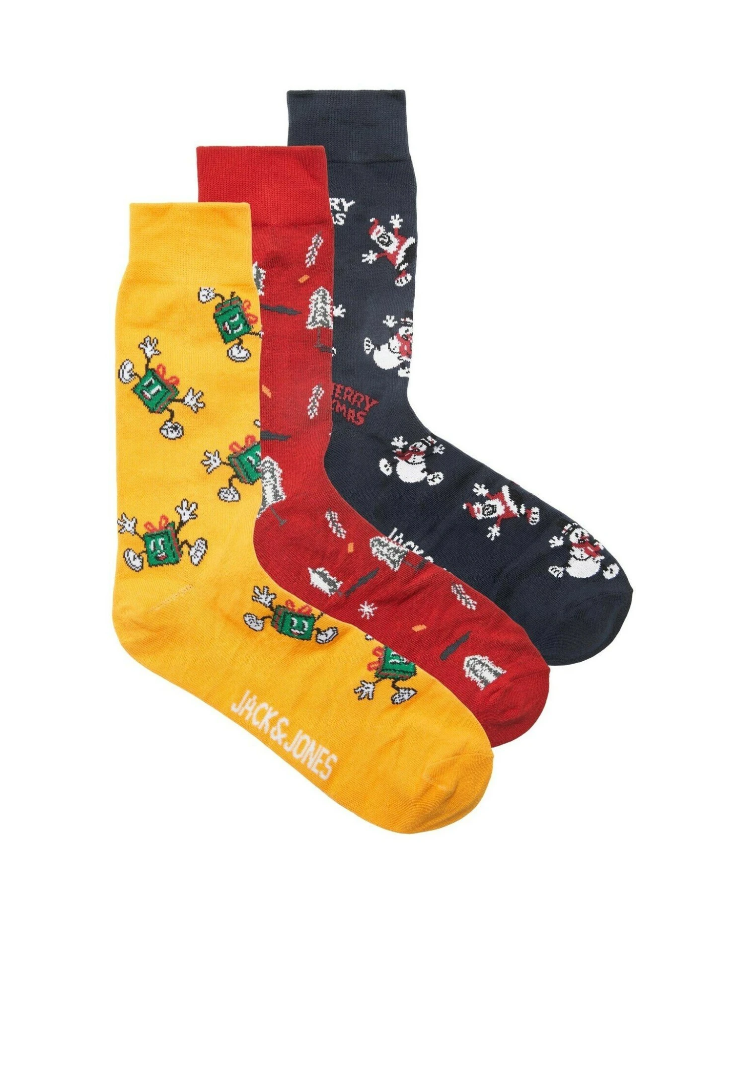 Jack & Jones Kerst Gifbox 3-Pack Jacxmastree - Sokken - Multi Coloured 1 Jack & Jones Kerst Gifbox 3-Pack Jacxmastree - Sokken - Multi Coloured