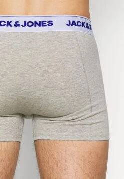 Jack & Jones Jacsuper Twist Trunks 3 Pack - Onderbroeken - Light Grey Melange/Lapis Blue -Jack & Jones 92fc0b33f0974704b38b50eada13931f