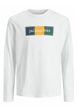Jack & Jones Junior Longsleeve- Longsleeve - Bright White -Jack & Jones 93ca7f02fc2c41b4ba608c29ff263b09