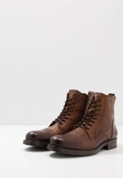 Jack & Jones Jfwrussel - Veterboots - Cognac -Jack & Jones 97255a0c5d4a4b0c90c3ab18d4c65d31