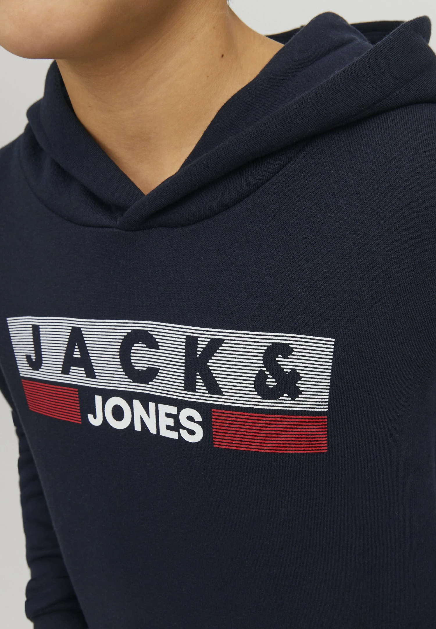 Jack & Jones Junior Jjecorp Logo Hood Jnr - Hoodie - Navy Blazer 4 Jack & Jones Junior Jjecorp Logo Hood Jnr - Hoodie - Navy Blazer - Afbeelding 4