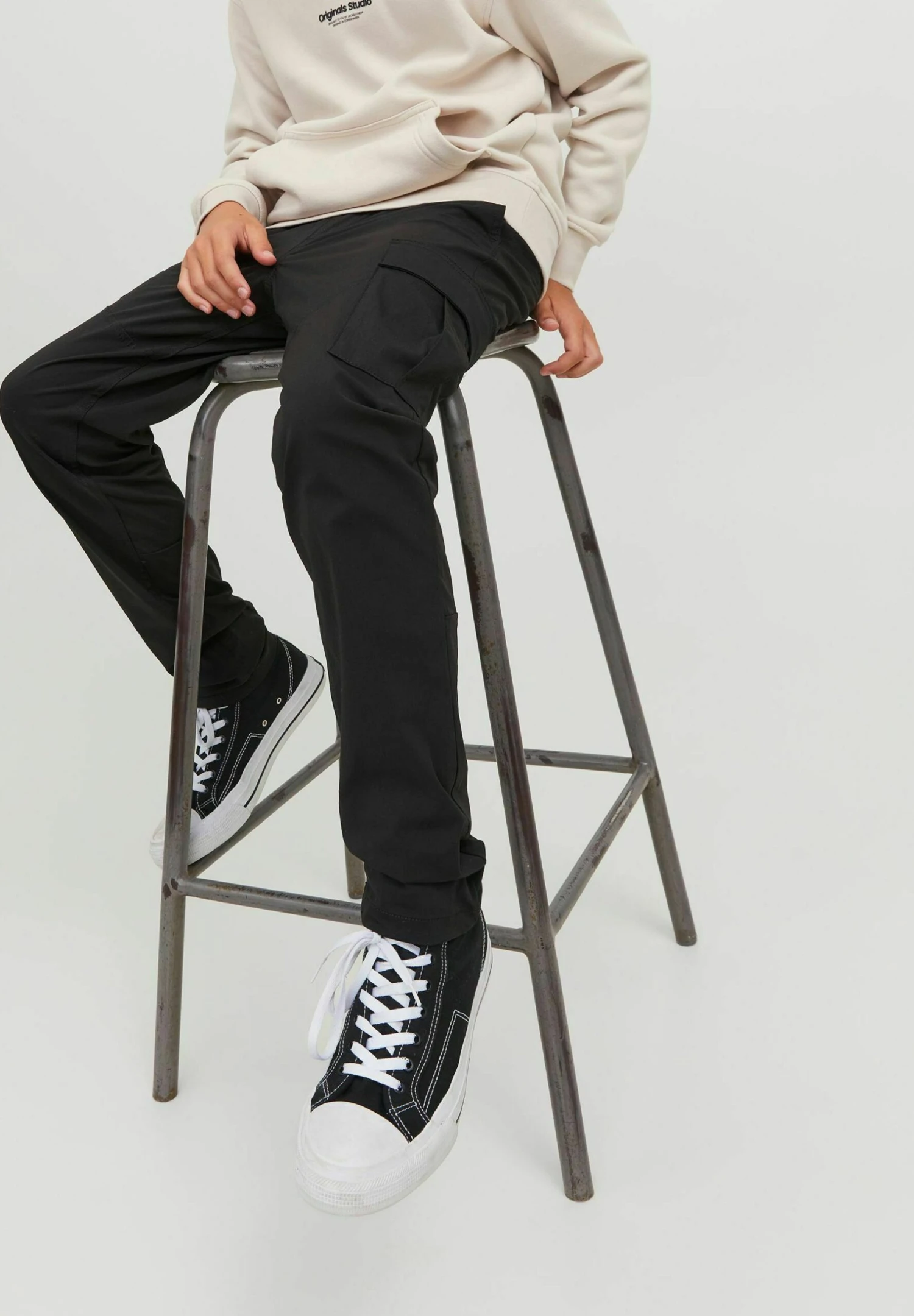 Jack & Jones Junior Karl Brooks - Cargobroek - Black 5 Jack & Jones Junior Karl Brooks - Cargobroek - Black - Afbeelding 5