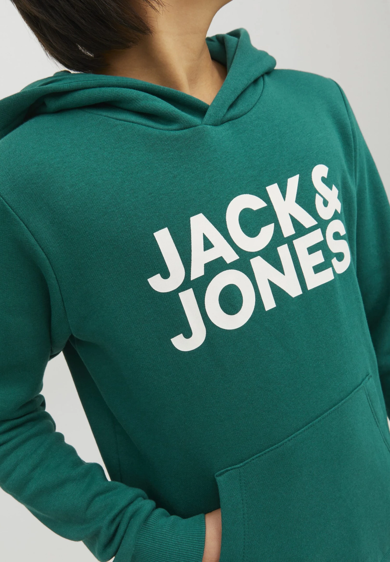 Jack & Jones Junior Jjecorp Logo- Hoodie - Green 5 Jack & Jones Junior Jjecorp Logo- Hoodie - Green - Afbeelding 5