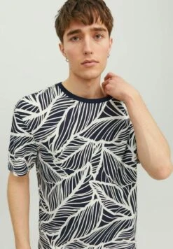 JACK&JONES Premium All-Over-Print- T-Shirt Print - Navy Blazer -Jack & Jones 9cc1aebb7b1c4ac79bfa6fcd421d70fc