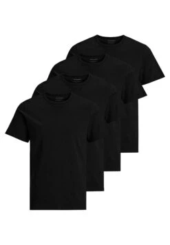 Jack & Jones Crew 4 Pack - T-Shirt Basic - Schwarz -Jack & Jones a198c9f4344f402ab08662ee21914fc5