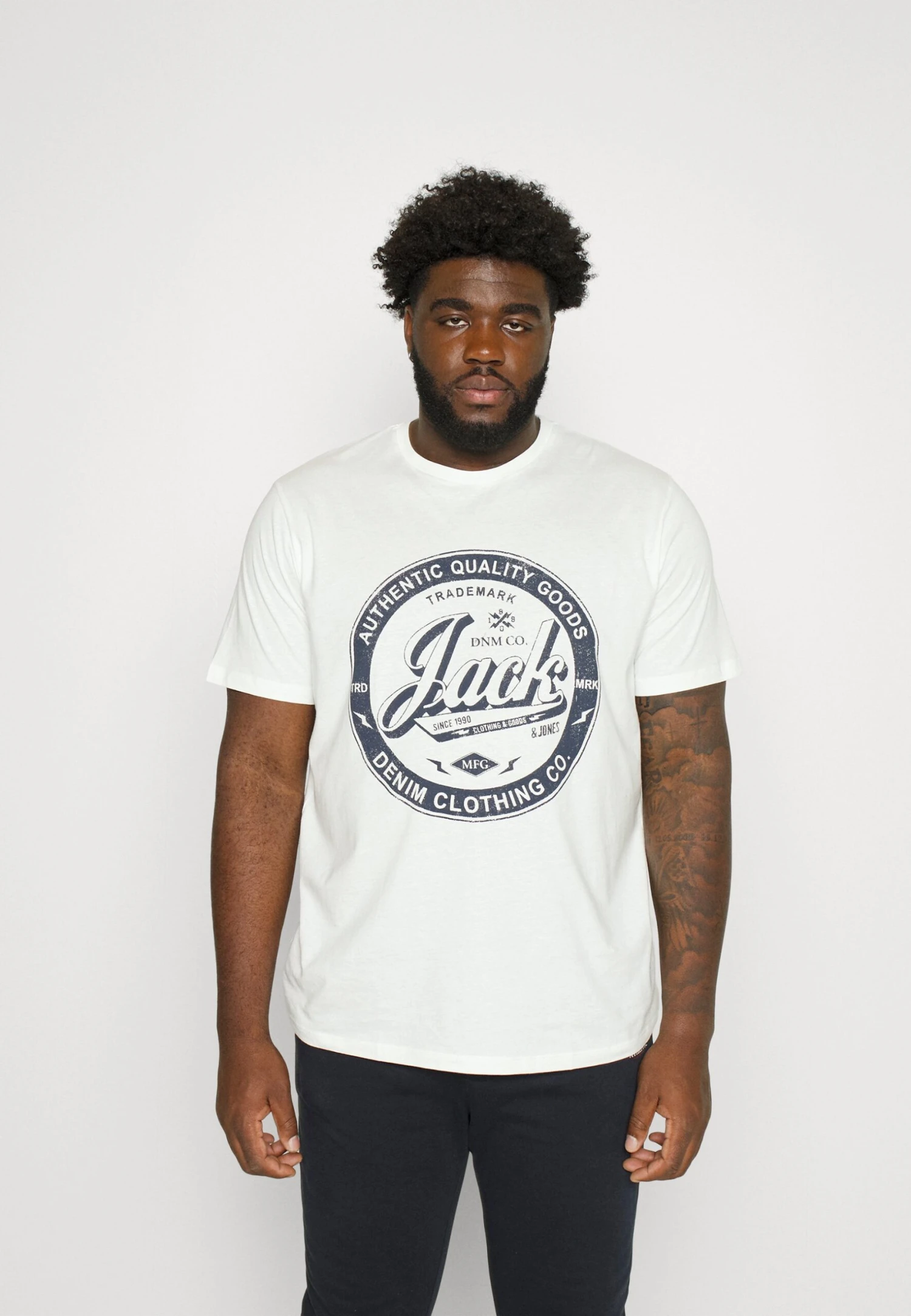 Jack & Jones Jjejeans Tee O Neck 3 Pack - T-Shirt Print - Flint Stone/Cloud/Navy 2 Jack & Jones Jjejeans Tee O Neck 3 Pack - T-Shirt Print - Flint Stone/Cloud/Navy - Afbeelding 2
