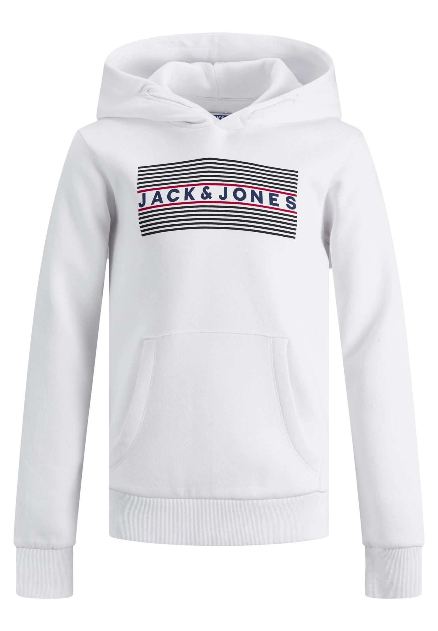 Jack & Jones Junior Jjecorp Logo- Hoodie - White 6 Jack & Jones Junior Jjecorp Logo- Hoodie - White - Afbeelding 6