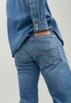 Jack & Jones Mike Wood Jos 381 - Straight Leg Jeans - Blue Denim -Jack & Jones a2508ecad1dc40f8bbd68ad5090207e1
