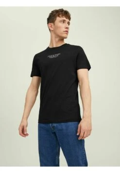 Jack & Jones 42 JACK&JONES Premium Rbluarchie Crew Neck- T-Shirt Print - Navy Blazer