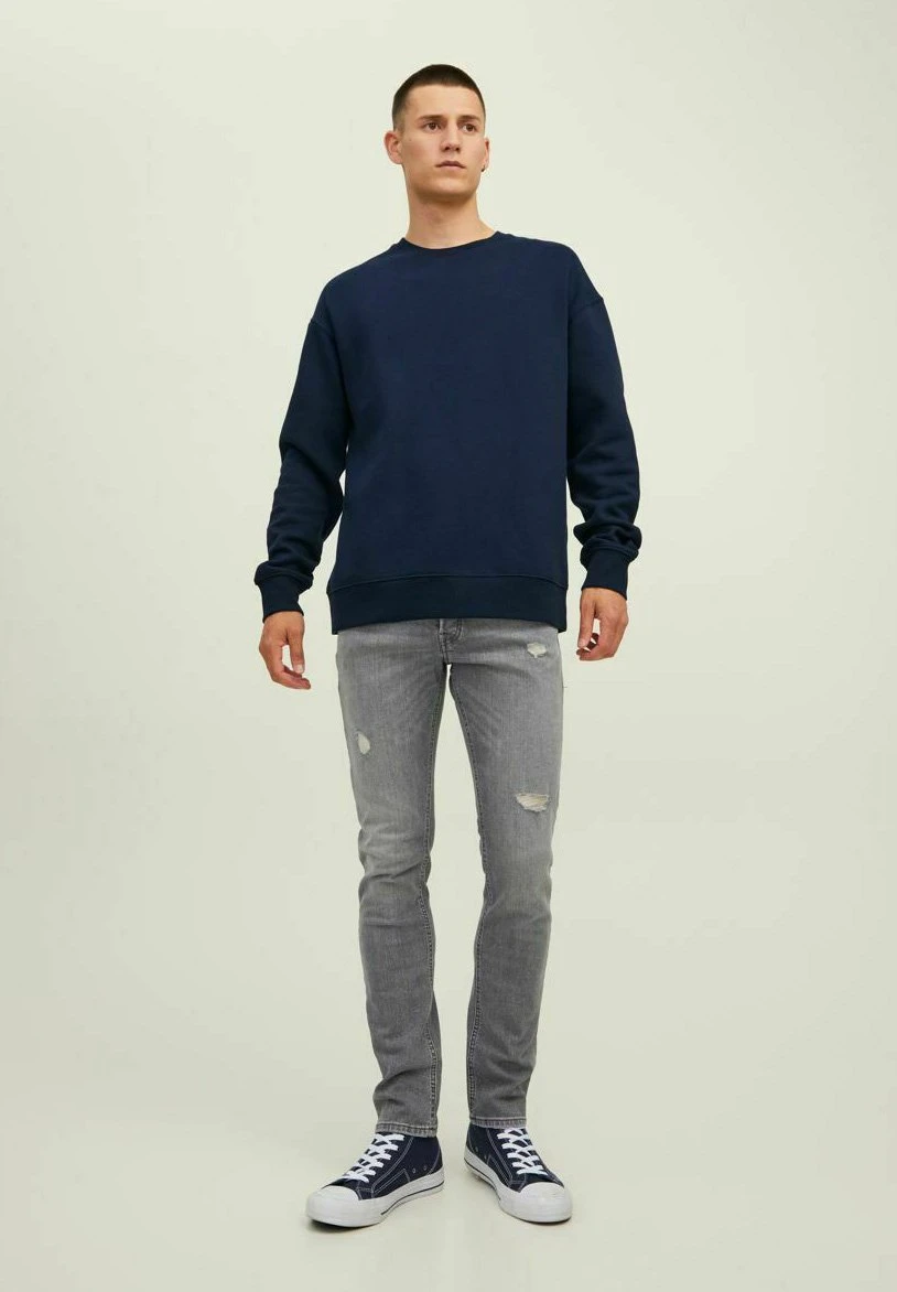 Jack & Jones Jjestar Basic Crew Neck - Sweater - Navy Blazer 2 Jack & Jones Jjestar Basic Crew Neck - Sweater - Navy Blazer - Afbeelding 2