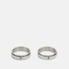 Jack & Jones Jacdavid 2Pack Unisex - Ring - Silver