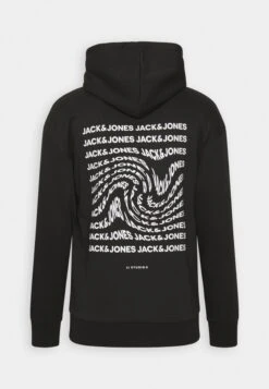 Jack & Jones Jjtwirl Hood - Sweater - Black -Jack & Jones a5119f12bbc64ab19b42a3a06201043c