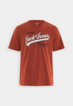 Jack & Jones Elogo Ss O-Neck 2 Col Aw23 Sn - T-Shirt Print - Cinnabar -Jack & Jones a6cf7107be144612935962db89ea2ee2