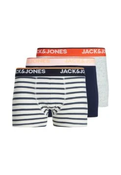 Jack & Jones Jacdave 3Er Pack - Onderbroeken - Navy Blazer Navy/Light Grey Melange