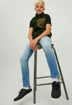 Jack & Jones Junior Jungen Glenn Icon - Slim Fit Jeans - Blue Denim 12 Jack & Jones Junior Jungen Glenn Icon - Slim Fit Jeans - Blue Denim -Jack & Jones a8f97d36b25c493aa120fec6106a95a3