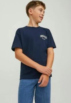 Jack & Jones Junior Schlichtes - T-Shirt Print - Navy Blazer 9 Jack & Jones Junior Schlichtes - T-Shirt Print - Navy Blazer -Jack & Jones a961f3d2046845e8986503d73973bfb9