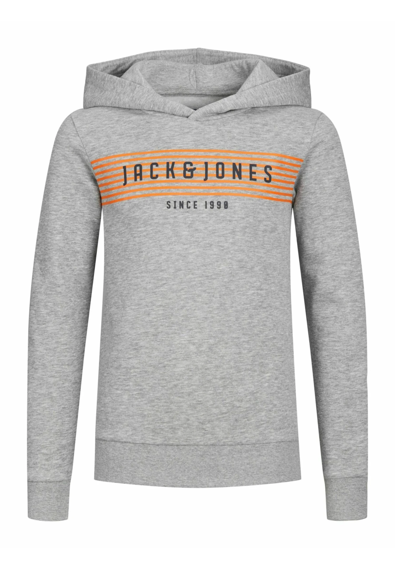 Jack & Jones Junior Hoodie - Light Grey Melange 1 Jack & Jones Junior Hoodie - Light Grey Melange
