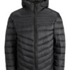 Jack & Jones Jjehero Puffer Hood - Winterjas - Black