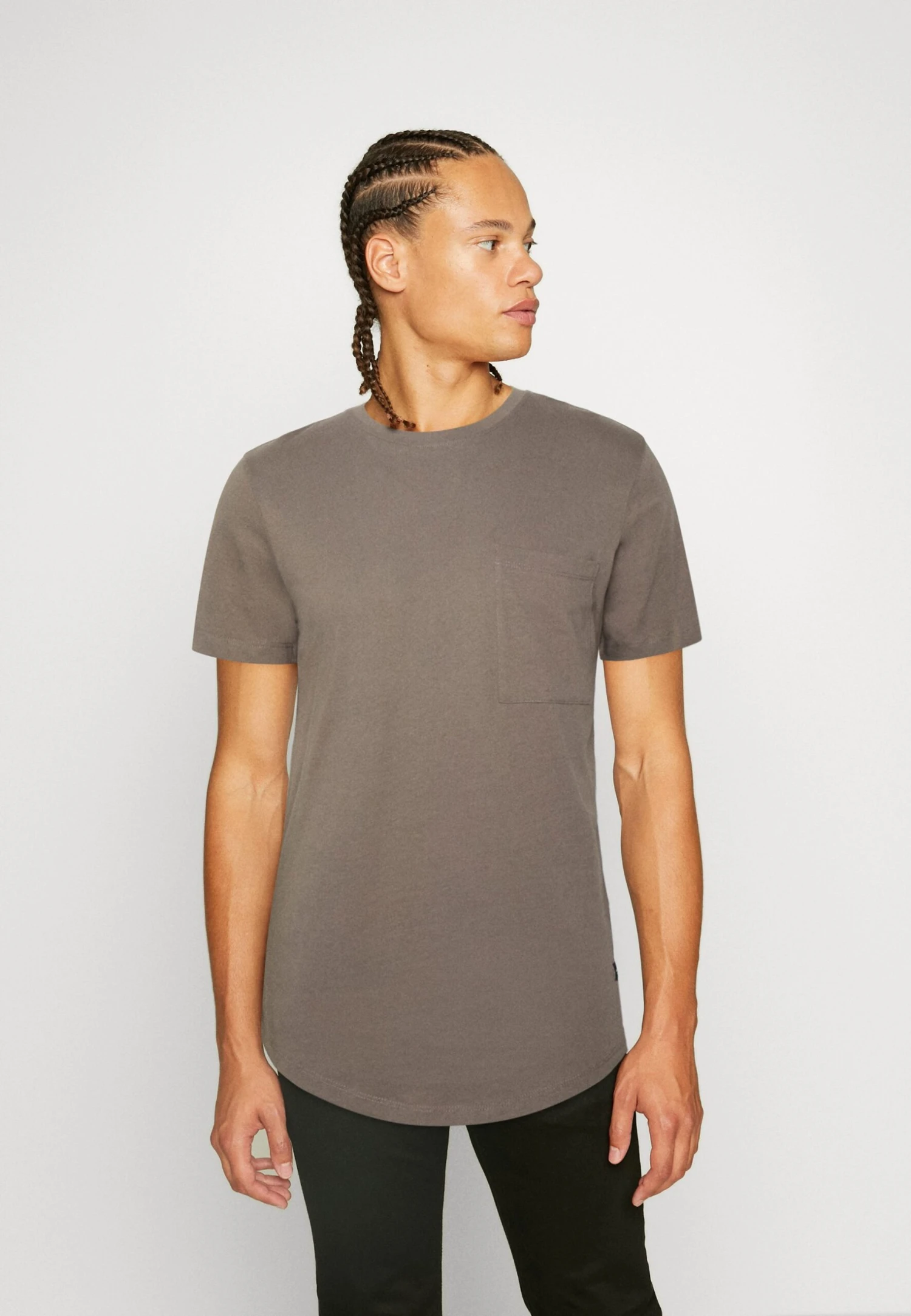 Jack & Jones Jjenoa Pocket Tee Crew Neck- T-Shirt Basic - Light Brown 1 Jack & Jones Jjenoa Pocket Tee Crew Neck- T-Shirt Basic - Light Brown