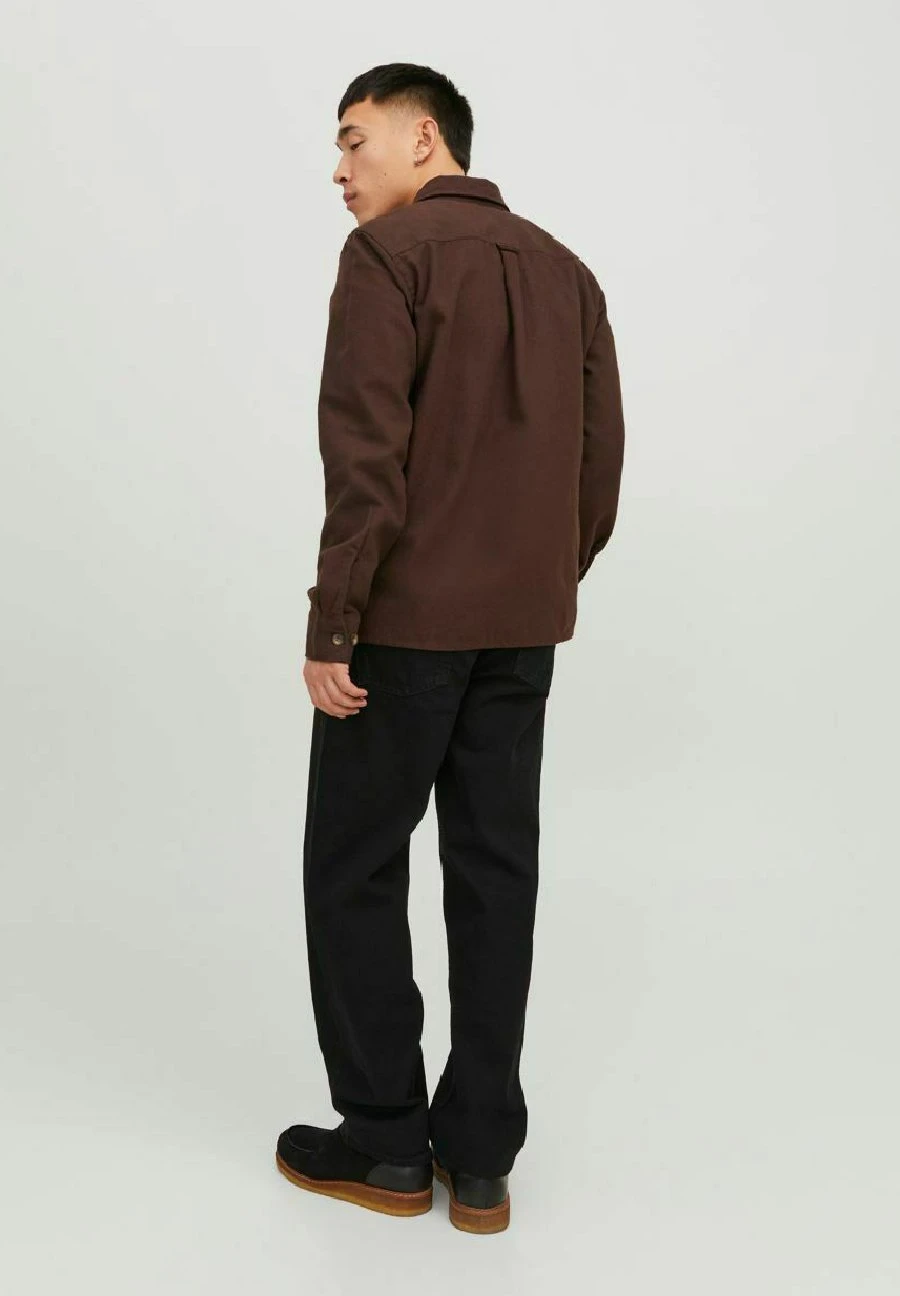 Jack & Jones Jjeeddie Ls Noos - Overhemd - Seal Brown 3 Jack & Jones Jjeeddie Ls Noos - Overhemd - Seal Brown - Afbeelding 3