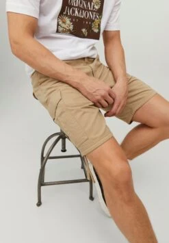 Jack & Jones Jpstmarley- Shorts - Crockery -Jack & Jones b3b30af658564b84a222202968ed95b0