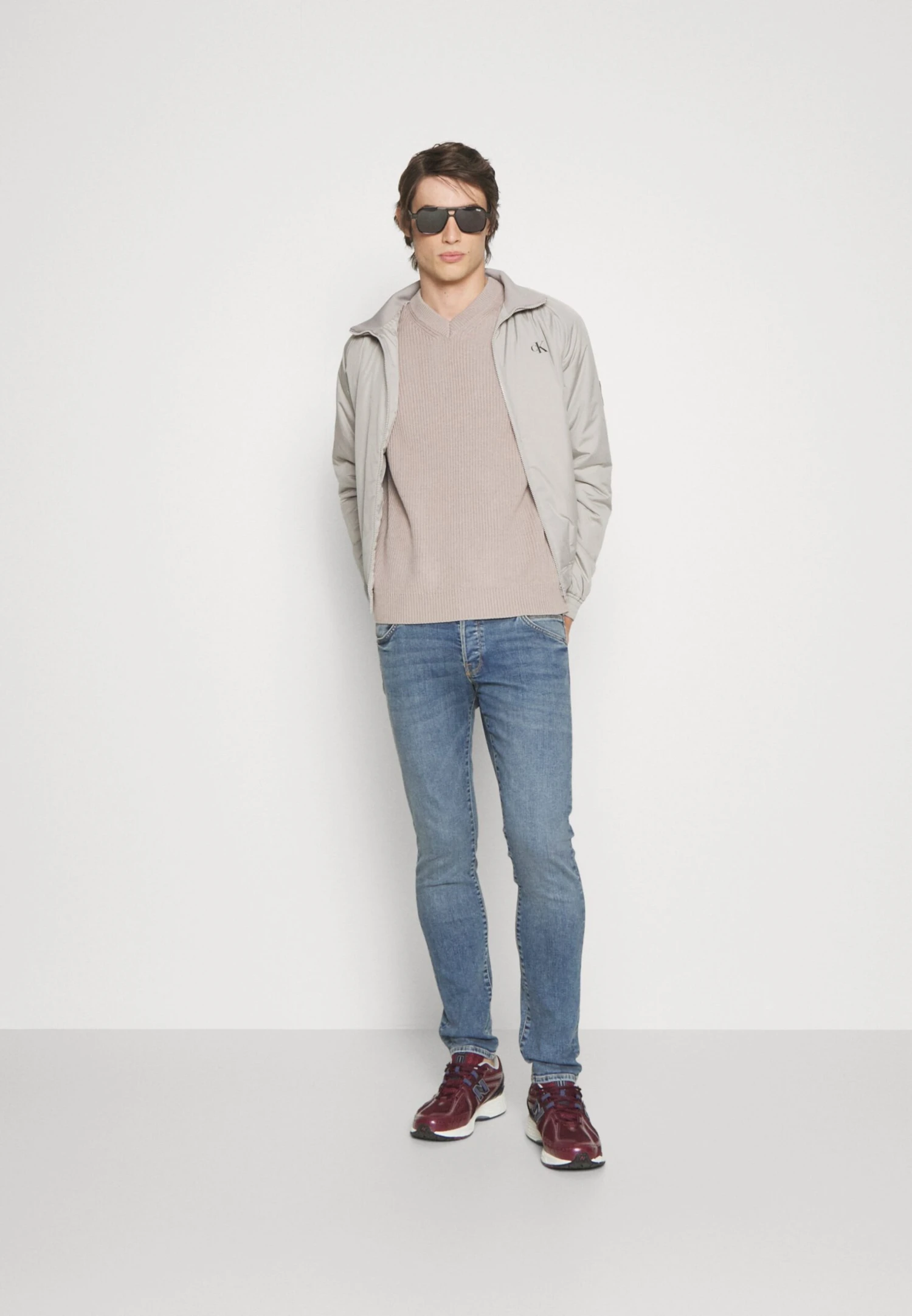 Jack & Jones Jorrib V Neck Vest - Trui - Atmosphere 2 Jack & Jones Jorrib V Neck Vest - Trui - Atmosphere - Afbeelding 2