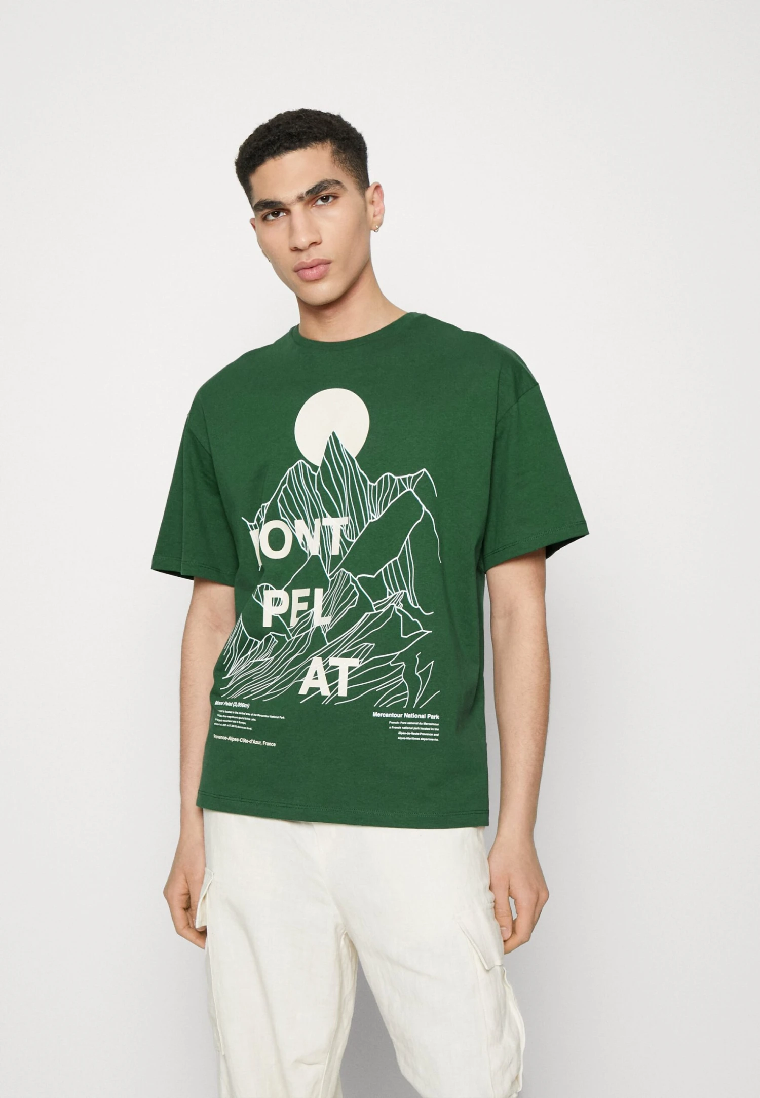 Jack & Jones Jormontpelat Tee Crew Neck - T-Shirt Print - Dark Green 1 Jack & Jones Jormontpelat Tee Crew Neck - T-Shirt Print - Dark Green