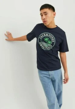 Jack & Jones Crew Neck - T-Shirt Print - Navy Blazer -Jack & Jones b7a09735a46446d3b24ef32b3fbe2a88
