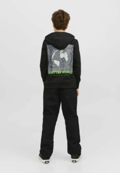 Jack & Jones Junior Chris Original Mf 758 - Straight Leg Jeans - Black Denim -Jack & Jones b84d212fa6df4cd8ad6873b98e6fc08e