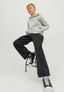 Jack & Jones Junior Alex Original MfBaggy - Flared Jeans - Black Denim -Jack & Jones b887b9e4bddc4f37b05d8d3f3ea5089e