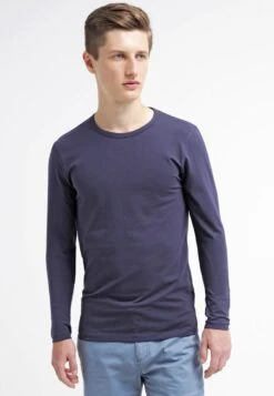 Jack & Jones 30 Jack & Jones Jjbasic- Longsleeve - Navy Blue
