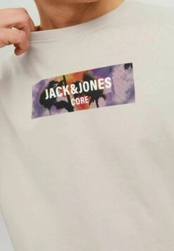 Jack & Jones Logo - T-Shirt Print - Moonbeam -Jack & Jones bac3d81a3a6d45e0bd9ba6bf752ef00c