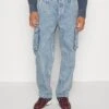 Jack & Jones Jjialex Jjcargo - Relaxed Fit Jeans - Blue Denim