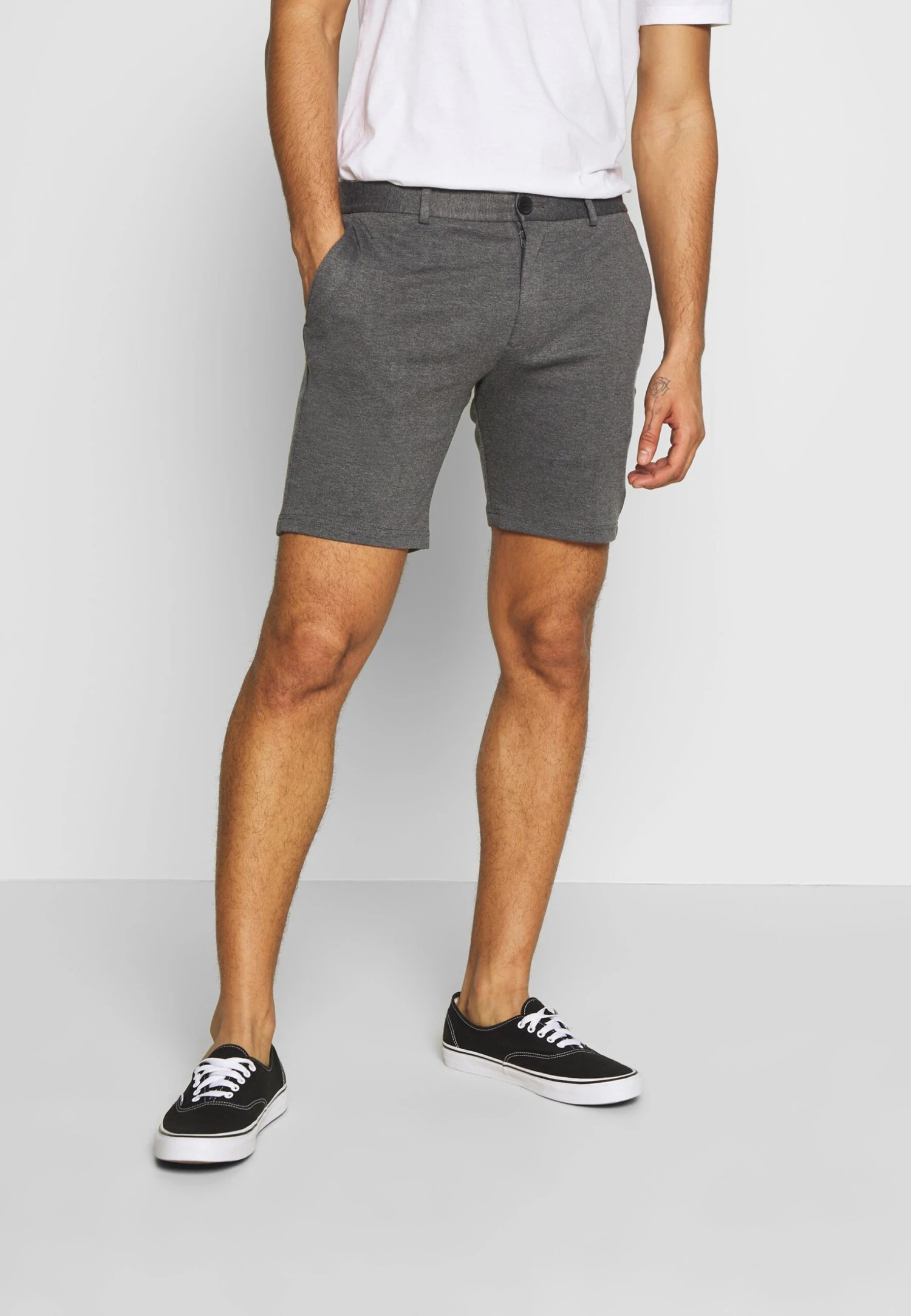 Jack & Jones Jjiphil- Shorts - Grey Melange 1 Jack & Jones Jjiphil- Shorts - Grey Melange