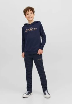 Jack & Jones Junior Jjmiles Hood Jnr - Sweater - Navy Blazer