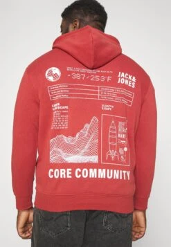 Jack & Jones Jcounseen Backprint Hood - Hoodie - Rosewood -Jack & Jones bdb759b94acf43e2966263769eaeff2e