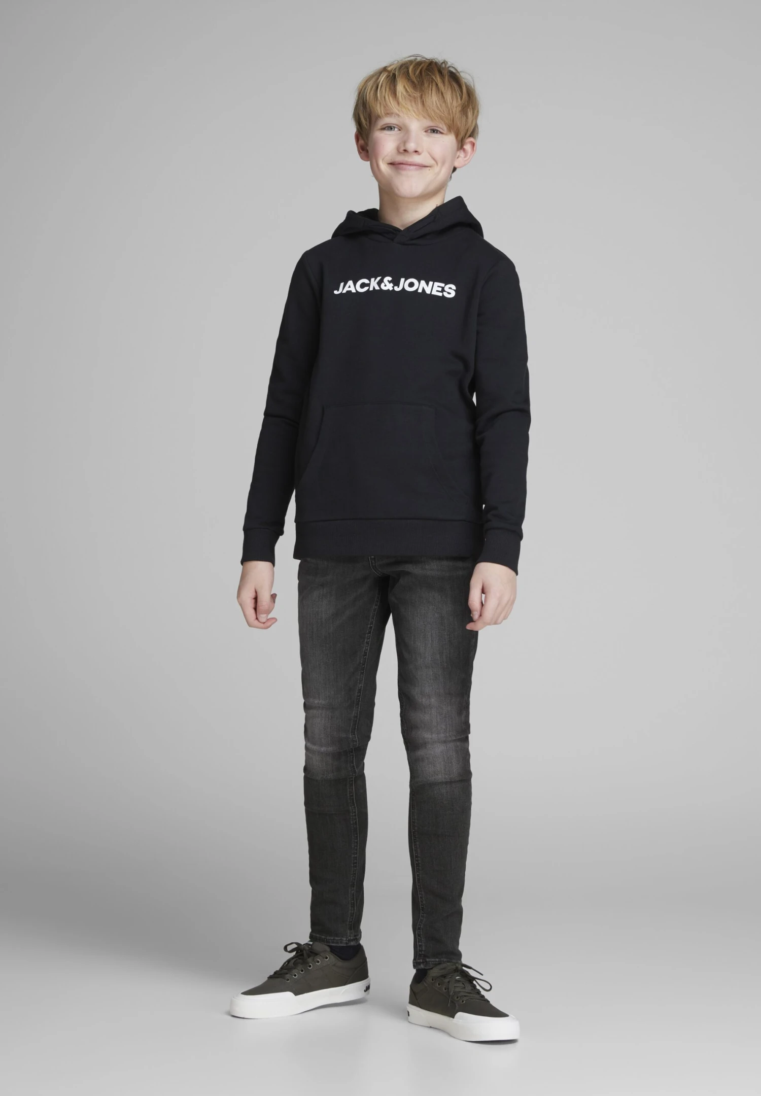 Jack & Jones Junior Jjiliam Jjoriginal - Jeans Skinny Fit - Black Denim 1 Jack & Jones Junior Jjiliam Jjoriginal - Jeans Skinny Fit - Black Denim