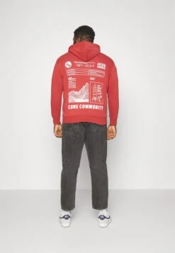 Jack & Jones Jcounseen Backprint Hood - Hoodie - Rosewood