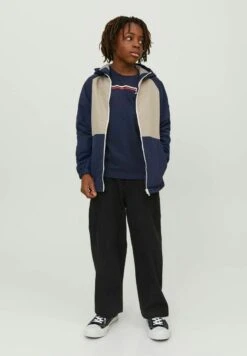 Jack & Jones Junior Jungs Colourblocking - Jas - Crockery