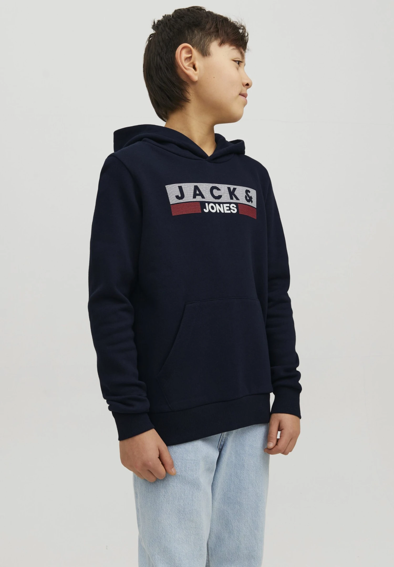 Jack & Jones Junior Jjecorp Logo Hood Jnr - Hoodie - Navy Blazer 2 Jack & Jones Junior Jjecorp Logo Hood Jnr - Hoodie - Navy Blazer - Afbeelding 2