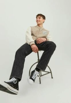 Jack & Jones Chris Original Sbd- Straight Leg Jeans - Black Denim -Jack & Jones c1b80811de194f1bb5fd19227bca28b5