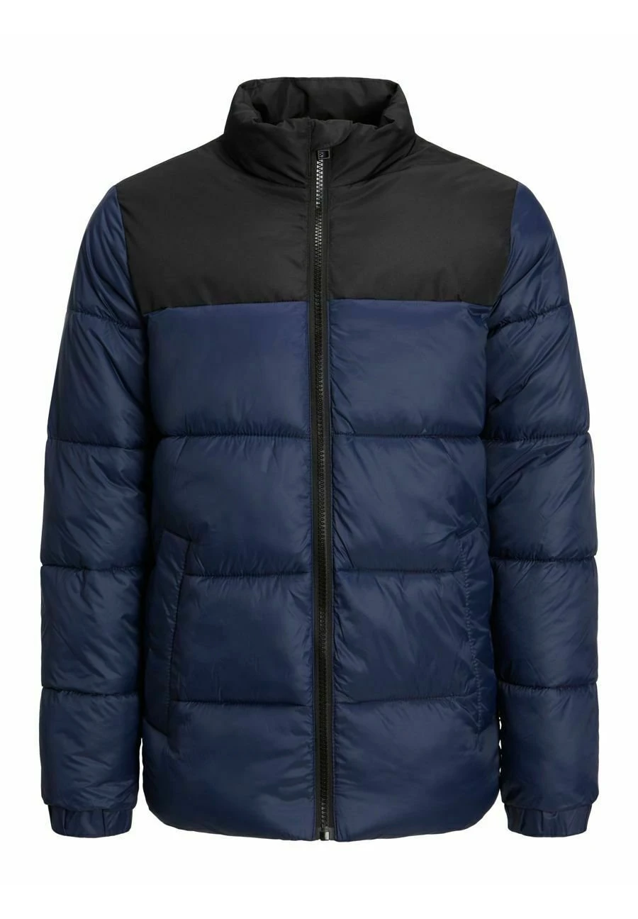 Jack & Jones Junior Wattierte- Winterjas - Navy Blazer 1 Jack & Jones Junior Wattierte- Winterjas - Navy Blazer