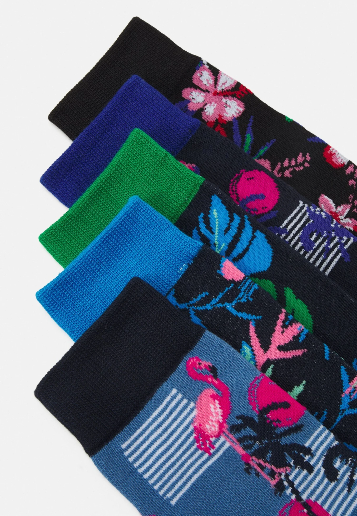 Jack & Jones Jacrobin Socks 5 Pack - Sokken - Jolly Greenpack/Aster Blue/Navy Blazer/Surf The Web/Black 2 Jack & Jones Jacrobin Socks 5 Pack - Sokken - Jolly Greenpack/Aster Blue/Navy Blazer/Surf The Web/Black - Afbeelding 2