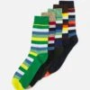 Jack & Jones Jacly Socks 5 Pack - Sokken - Navy Blazerpack/Jolly Green/Chestnut /Absinthe Green/Cobblestone