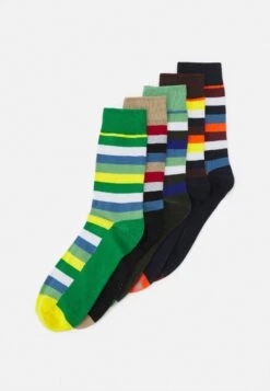 Jack & Jones Jacly Socks 5 Pack - Sokken - Navy Blazerpack/Jolly Green/Chestnut /Absinthe Green/Cobblestone