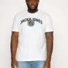 Jack & Jones Jcoounce- T-Shirt Print - White